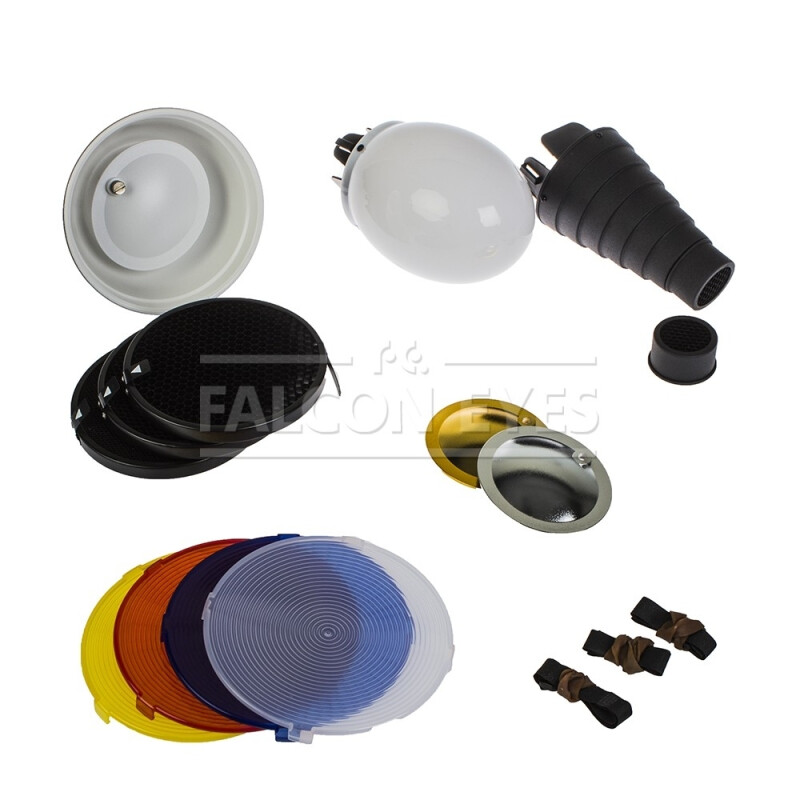 Falcon Eyes FGA-K8 комплект насадок для накамерных вспышек