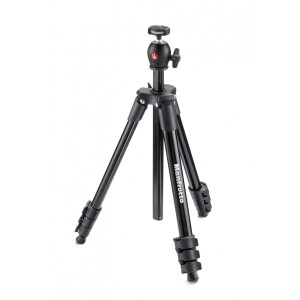 Manfrotto MKCOMPACTLT-BK Compact Light штатив с шаровой головкой для фотокамеры (черный)