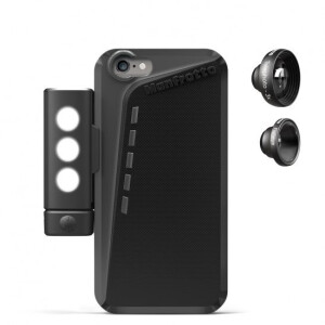 Manfrotto MKLOKLYP6 чехол для iPhone 6 в комплекте с объективами и LED-осветителем