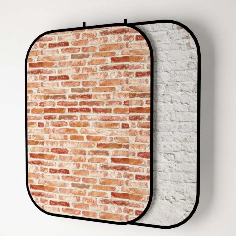 Grifon DD-1521BB фон двусторонний красный кирпич-белый кирпич 150х210 cм