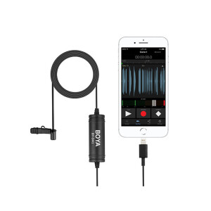 Boya BY-DM1 петличный микрофон для смартфонов и планшетов Apple