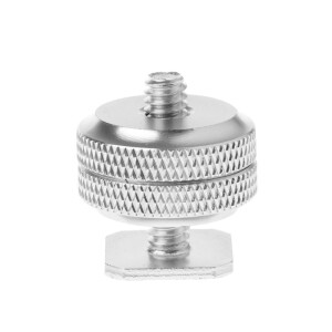 Fotokvant FLH-40 адаптер-переходник 1/4 дюйма для горячего башмака серебристый