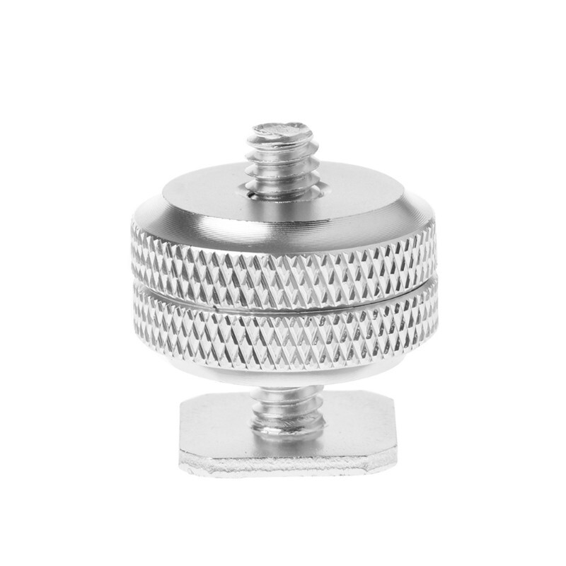 Fotokvant FLH-40 адаптер-переходник 1/4 дюйма для горячего башмака серебристый