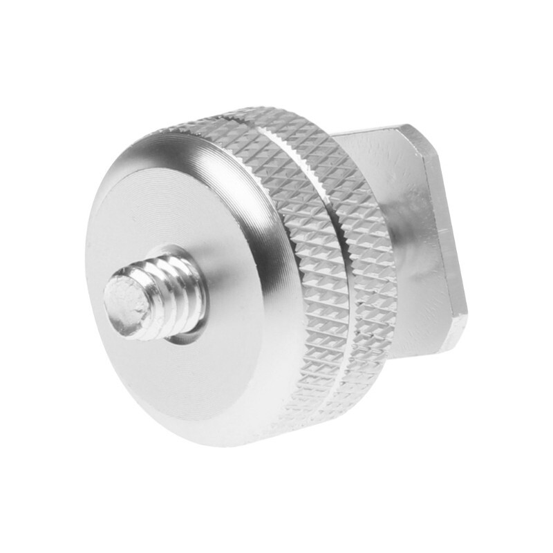 Fotokvant FLH-40 адаптер-переходник 1/4 дюйма для горячего башмака серебристый