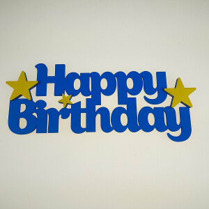 Fotokvant PRI-009 Happy birthday 28x11 см синяя