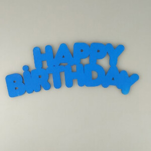 Fotokvant PRI-019 Happy birthday полукруг 28x11 см