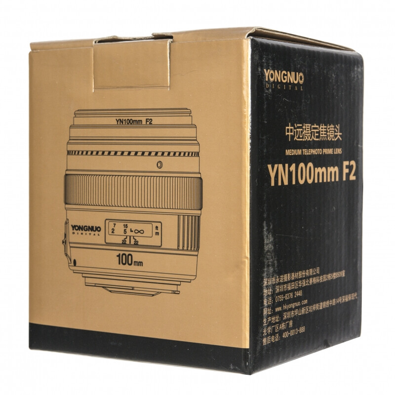 YongNuo 100 mm F2.0 объектив для Canon