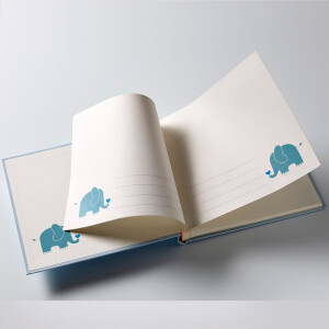 Walther UK-148-L Baby animal фотоальбом детский 50 белых страниц 28x25 голубой