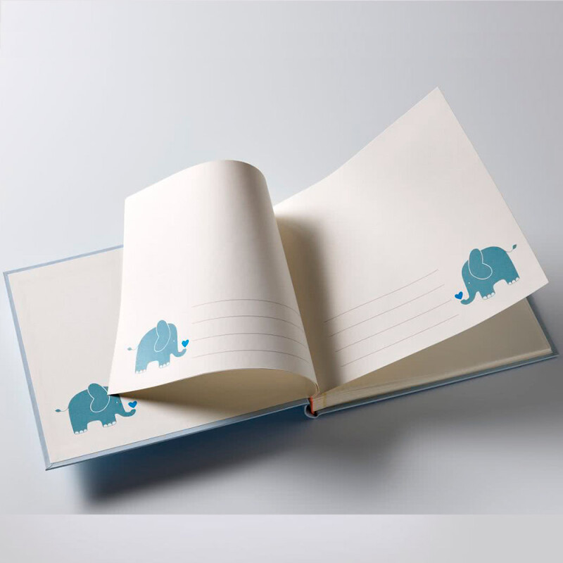 Walther  UK-148-L Baby animal фотоальбом детский 50 белых страниц 28x25 голубой