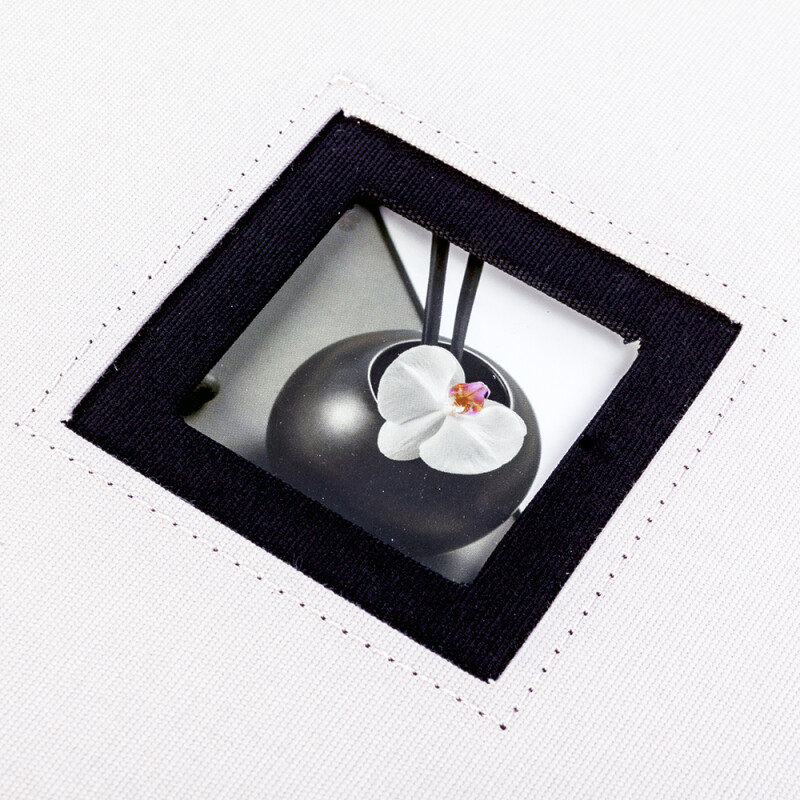 Walther FA-209-D B&W фотоальбом 50 черных страниц 26x25 серый