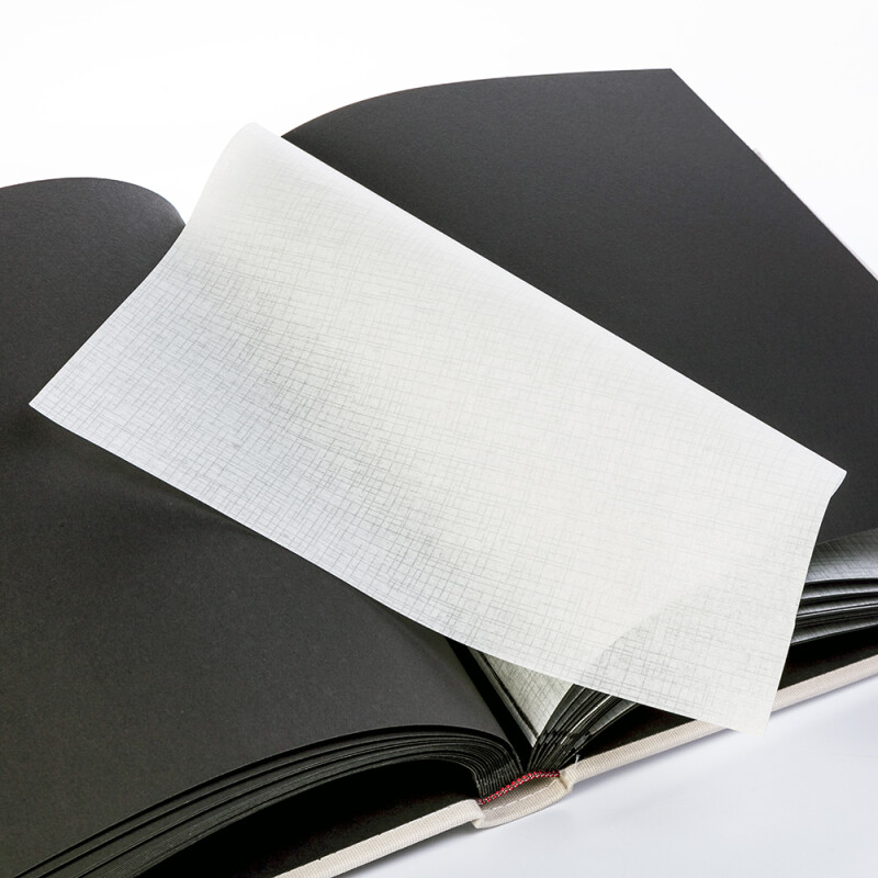 Walther FA-209-D B&W фотоальбом 50 черных страниц 26x25 серый