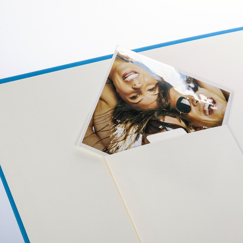 Walther SK-110-U Fun фотоальбом 50 магнитных страниц 33x34 голубой