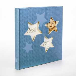 Walther UK-133-L Estrella фотоальбом детский 50 белых страниц 28x30.5 голубой