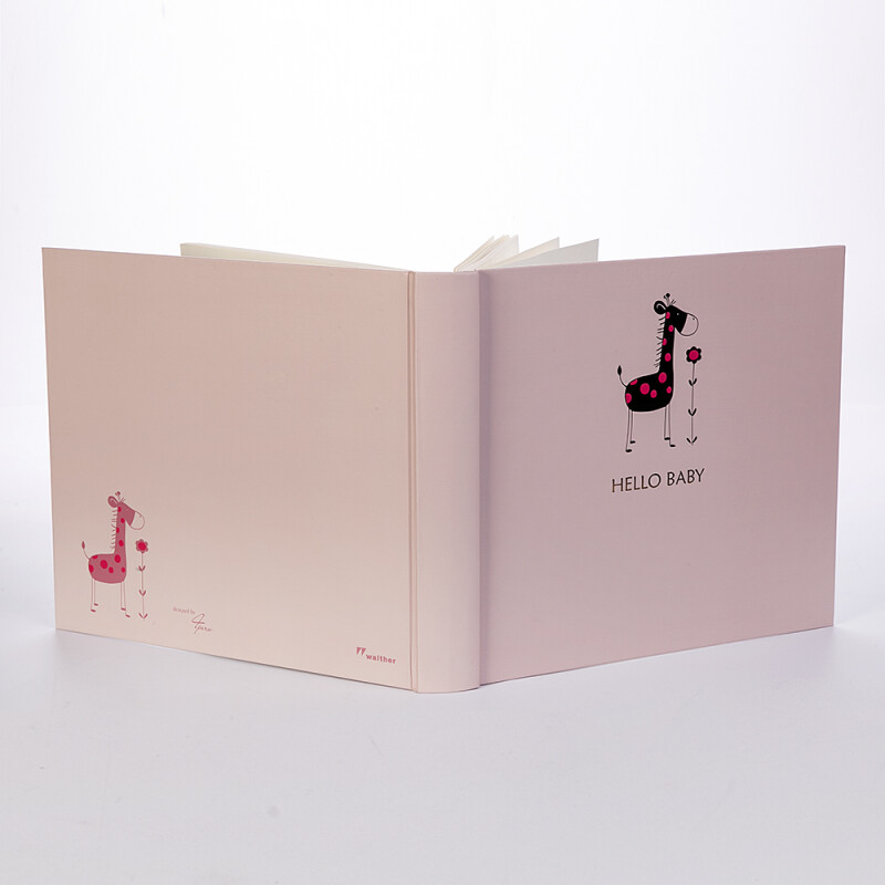 Walther UK-148-R Baby animal фотоальбом детский 50 белых страниц 28x25 розовый