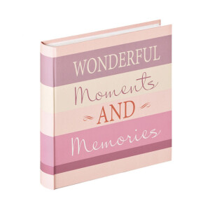 Walther FA-208-W Moments фотоальбом 100 белых страниц 30x30 розовый