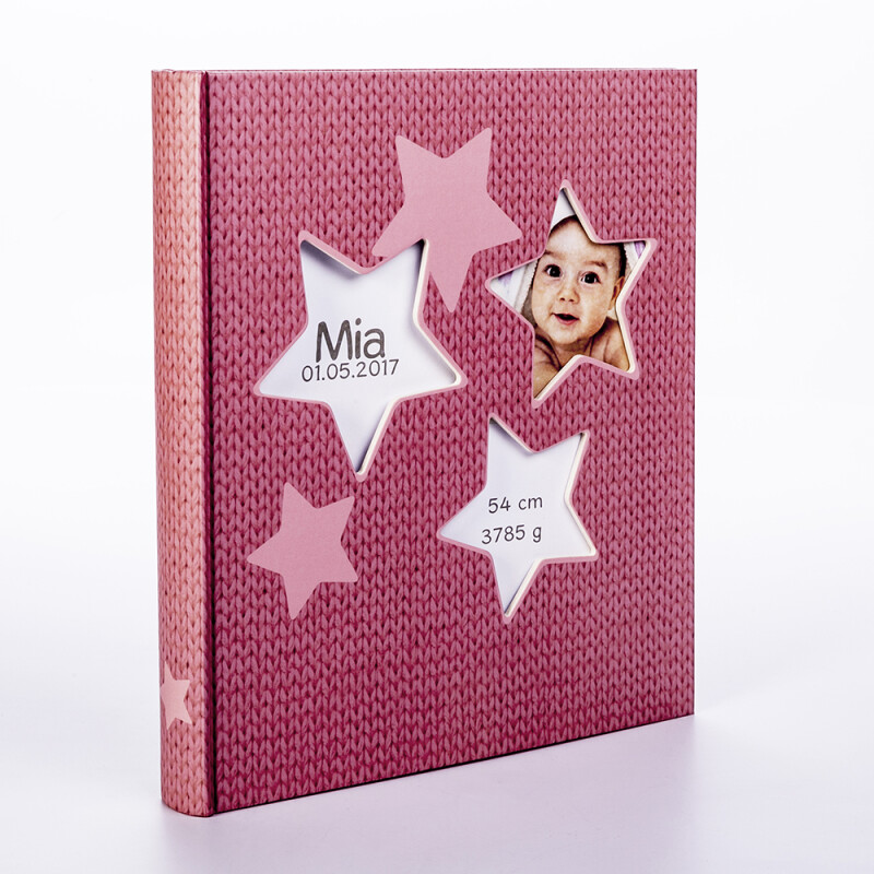 Walther UK-133-R Estrella фотоальбом детский 50 белых страниц 28x30.5 розовый