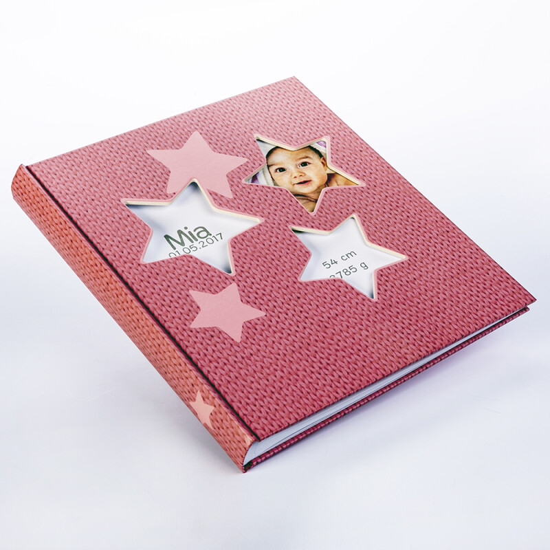 Walther UK-133-R Estrella фотоальбом детский 50 белых страниц 28x30.5 розовый