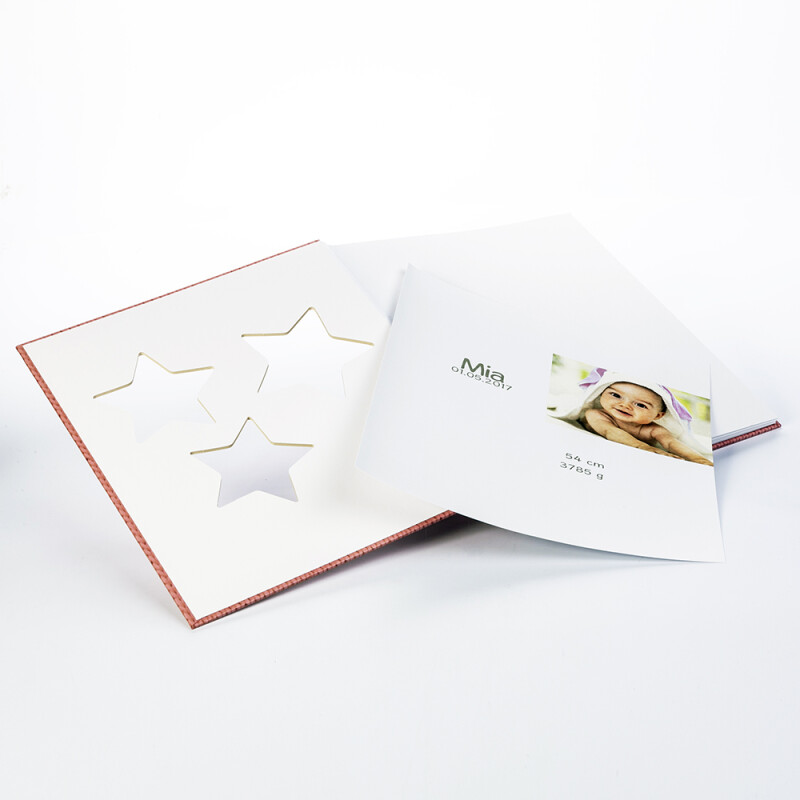 Walther UK-133-R Estrella фотоальбом детский 50 белых страниц 28x30.5 розовый