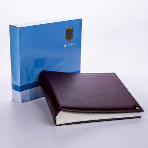 Henzo 11077 Gran Cara фотоальбом 100 белых страниц 33x31 бордовый