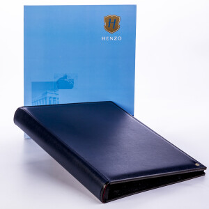 Henzo 11099 Gran Cara фотоальбом 80 черных страниц 34.5x43 синий