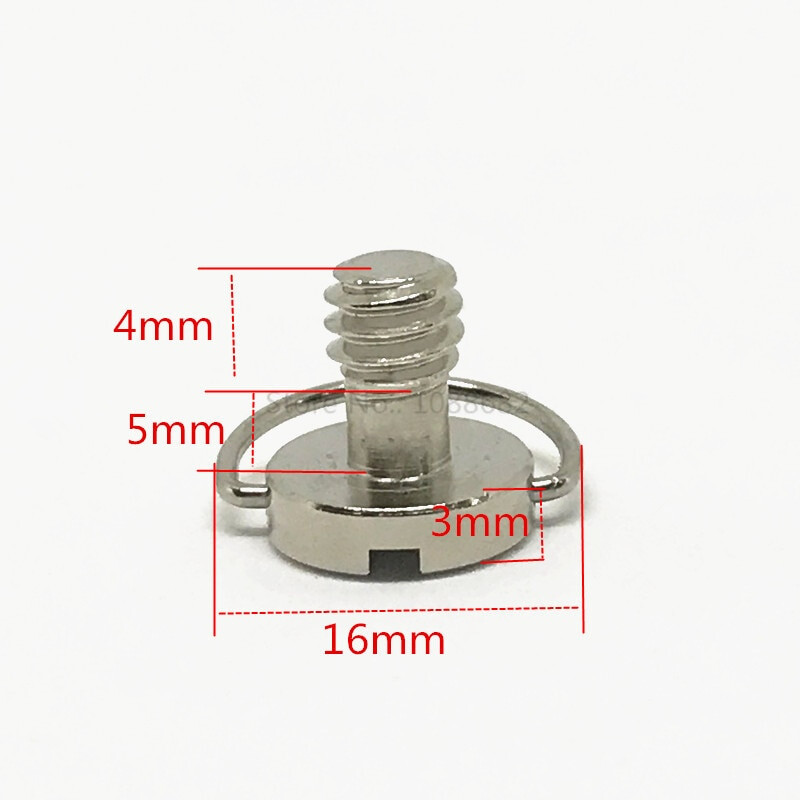 Fotokvant FLH-45 складной винт для крепления камеры 1/4" с ушком на штативы и моноподы