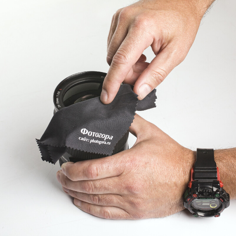 Fotokvant CLS-01 салфетка из микрофибры черная 15х15 см