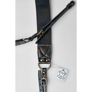 Darkroom стильный ремень для фотоаппарата черный атласный ширина 40 мм