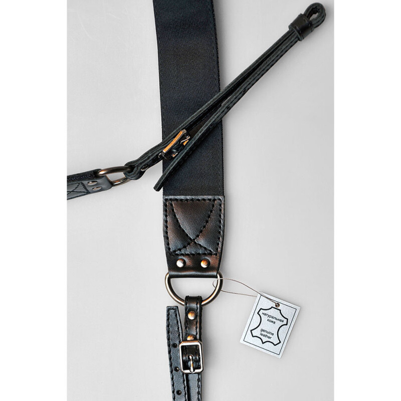 Darkroom стильный ремень для фотоаппарата черный атласный ширина 40 мм