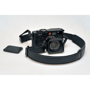 Darkroom стильный ремень для фотоаппарата черный с кожаной вставкой ширина 30 мм