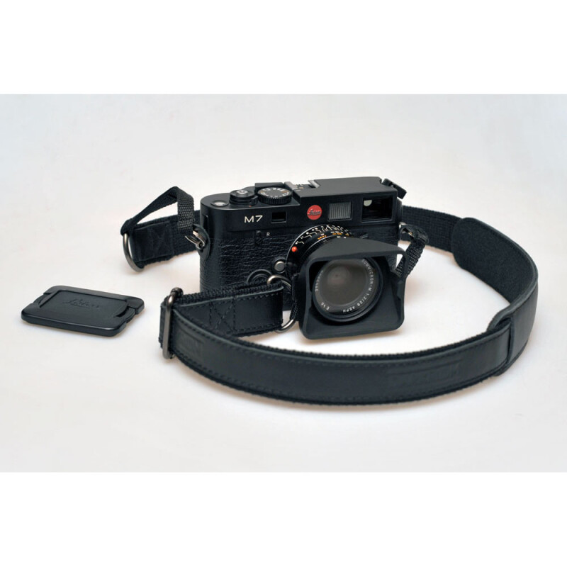 Darkroom стильный ремень для фотоаппарата черный с кожаной вставкой ширина 30 мм