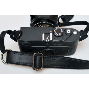 Darkroom стильный ремень для фотоаппарата черный с кожаной вставкой ширина 30 мм