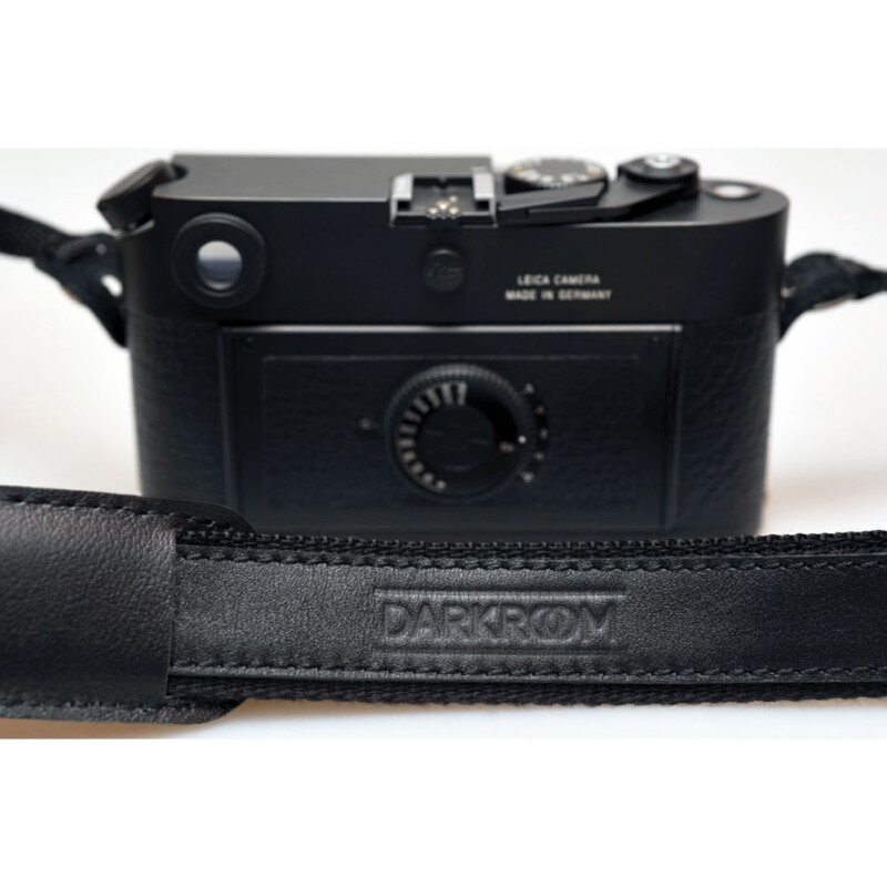 Darkroom стильный ремень для фотоаппарата черный с кожаной вставкой ширина 30 мм