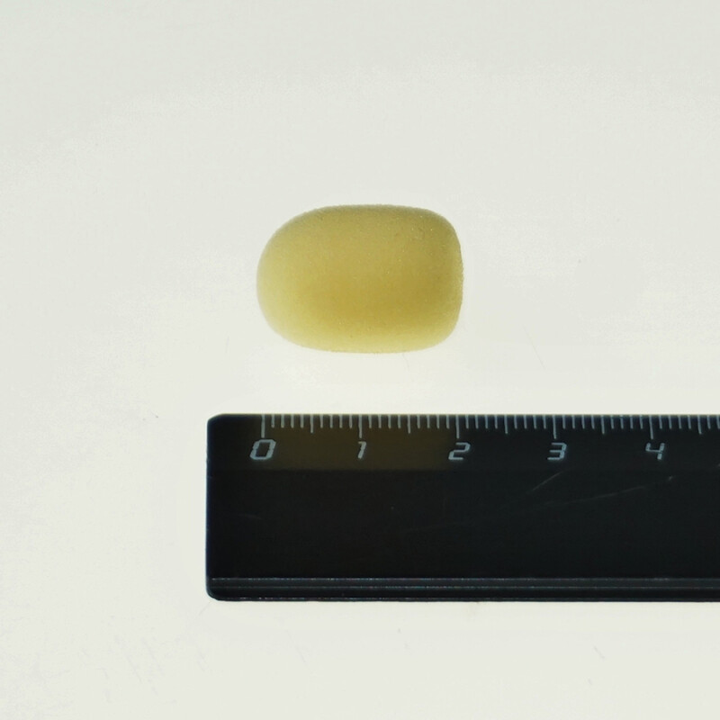 Fotokvant MZ-19Y ветрозащита для петличного микрофона желтая