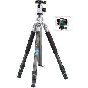 Cullmann MUNDO 525M SmartKit silver штатив c функцией монопода и адаптером для смартфона