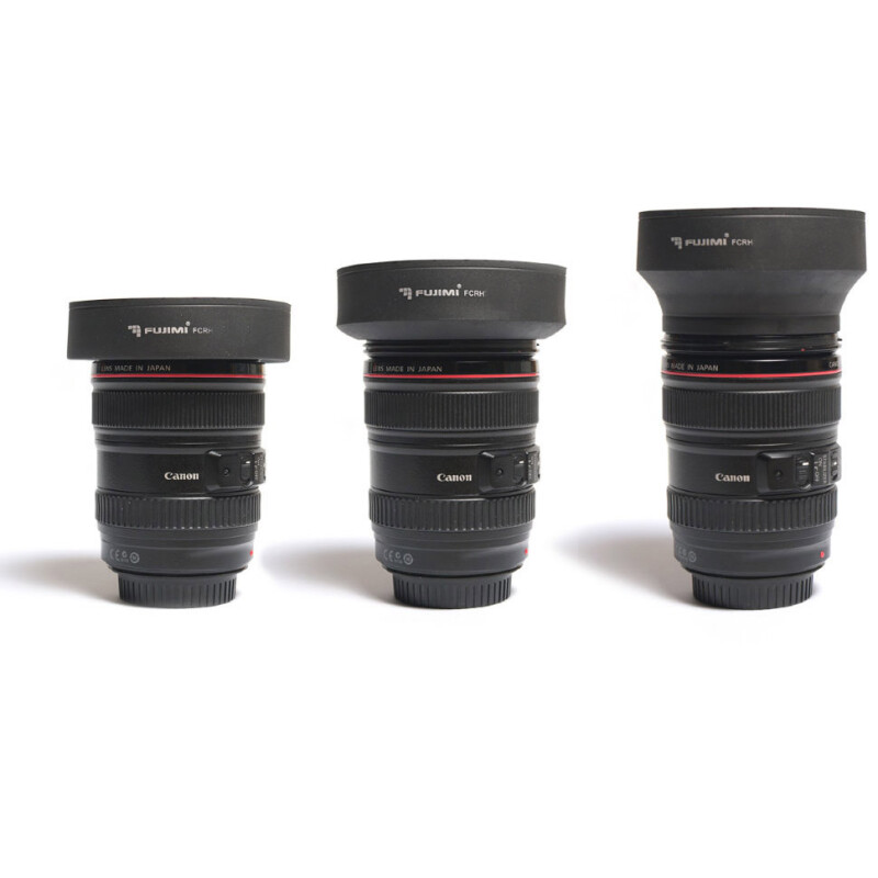 Fujimi FCRH58 трехступенчатая резиновая складная бленда на резьбу 58 мм