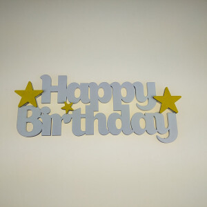 Fotokvant PRI-022 Happy birthday 28x11 см белая