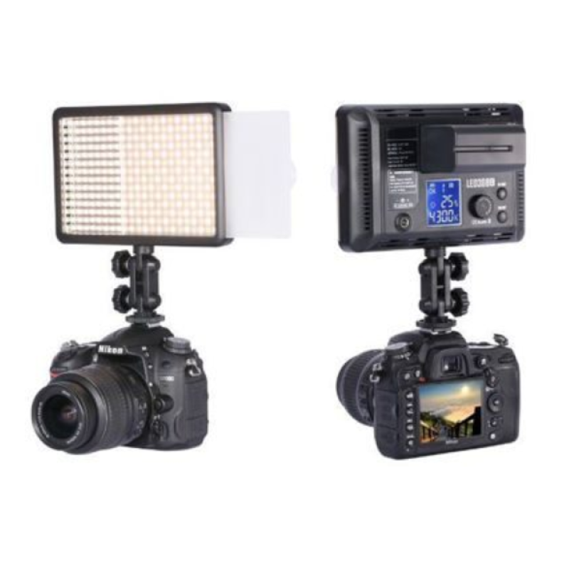 Grifon LED-308C remote LED-осветитель для камеры, 308 диодов, с пультом ДУ, Т=3300-5600 К