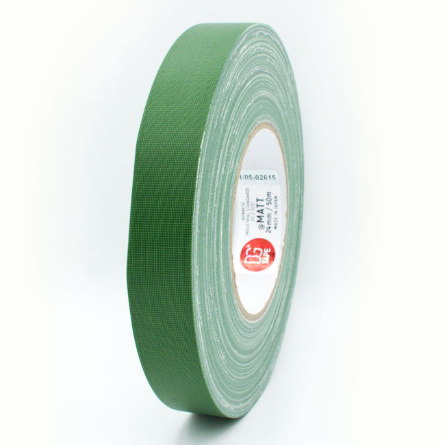DGTape MATT Gaffa Tape Green тейп матовый зеленый 24 мм x 50 м