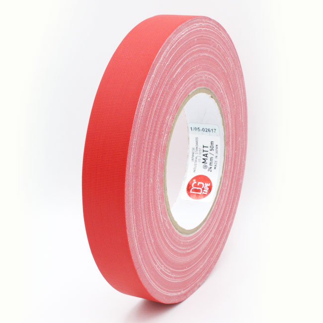 DGTape MATT Gaffa Tape Red тейп матовый красный 24 мм x 50 м DGTape MATT Gaffa Tape Red тейп матовый красный 24 мм x 50 м