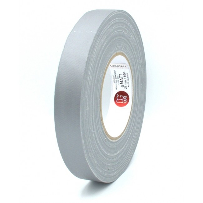 DGTape MATT Gaffa Tape Silver тейп матовый серебро-серый 24 мм x 50 м
