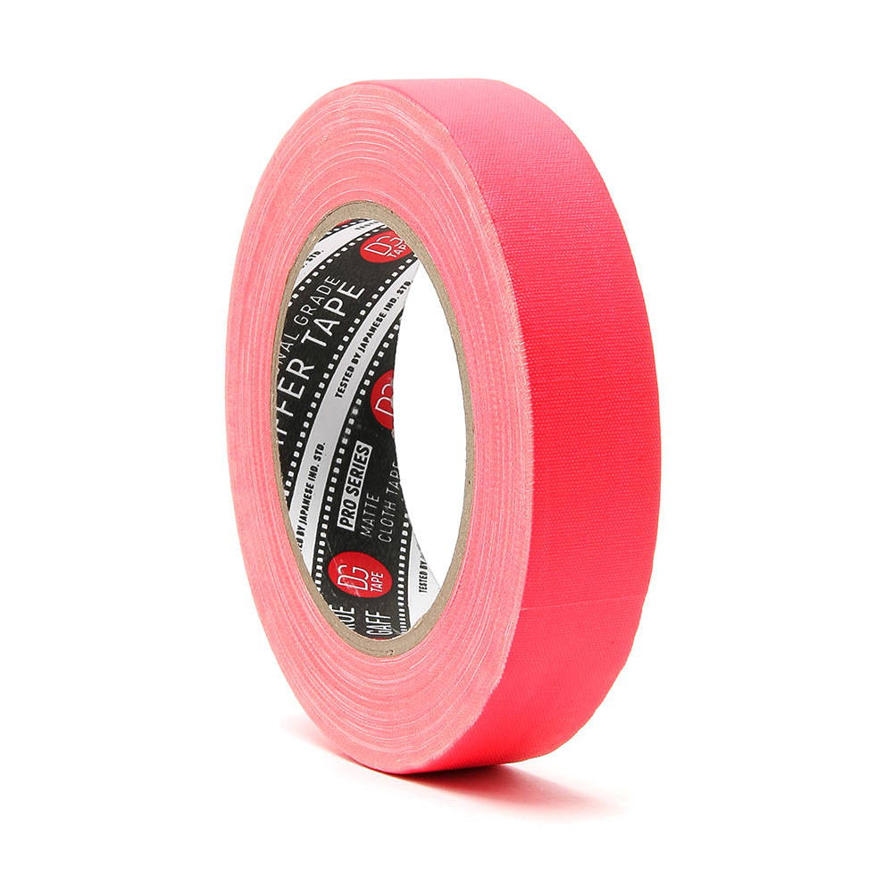 DGTape UM Gaffa Tape Pink Fluorescent тейп ультраматовый розовый 24 мм x 50 м