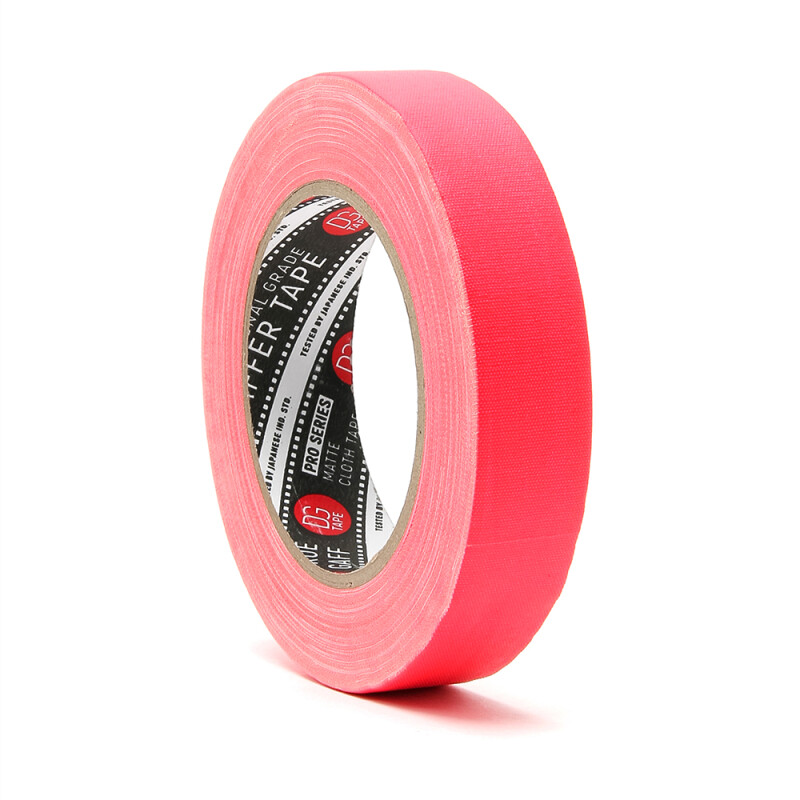 DGTape UM Gaffa Tape Pink Fluorescent тейп ультраматовый розовый 24 мм x 50 м