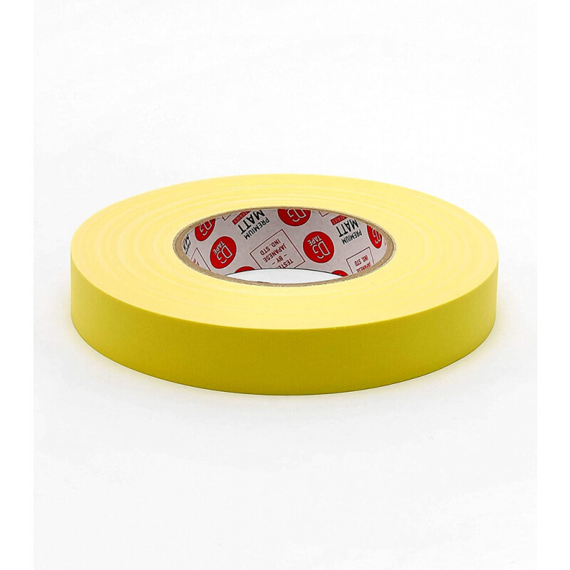 DGTape UM Gaffa Tape Yellow Fluorescent тейп ультраматовый желтый 24 мм x 50 м