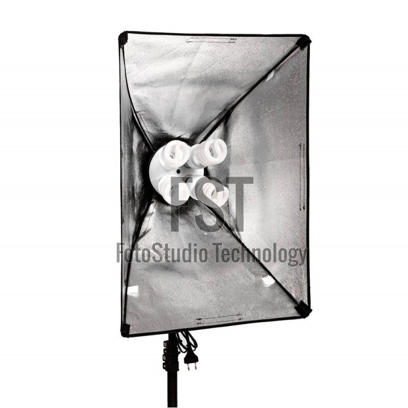 FST KF-104II 4x45W флуоресцентный осветительный прибор с софтбоксом 50x70 см