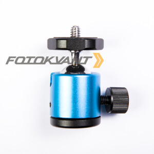 Fotokvant HB-02 BLUE шаровая голова Ballhead 1/4 для мини-штатива синяя