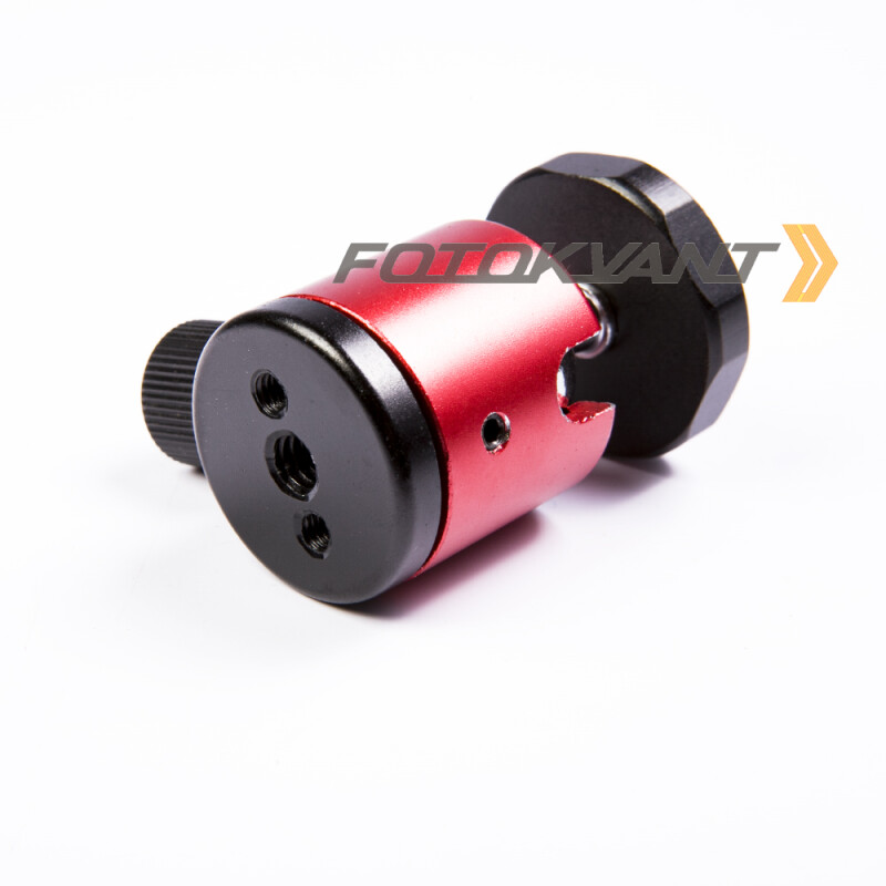 Fotokvant HB-02 RED шаровая голова Ballhead 1/4 для мини-штатива красная