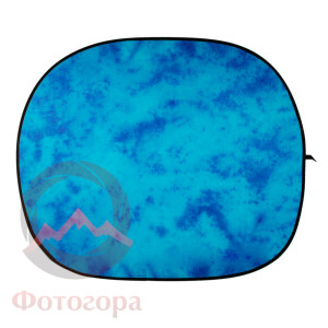 Fotokvant BG-1821 Blue Tie-dye фон 1,8х2,1 м тканевый складной синий пятнистый