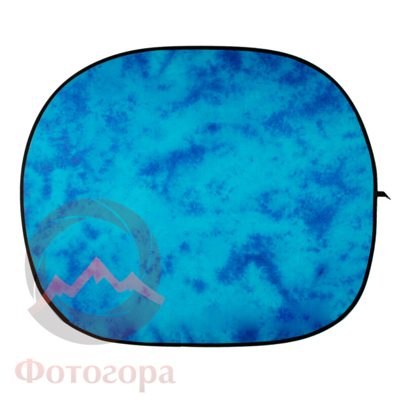 Fotokvant BG-1821 Blue Tie-dye фон 1,8х2,1 м тканевый складной синий пятнистый