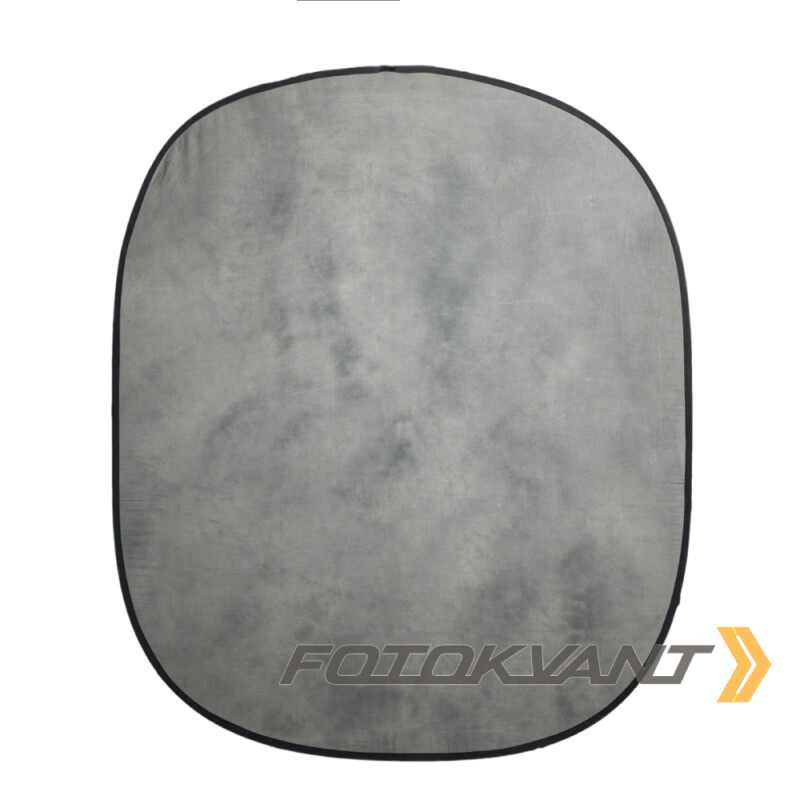 Fotokvant BG-1821 Grey Tie-dye фон 1,8х2,1 м тканевый складной серый пятнистый