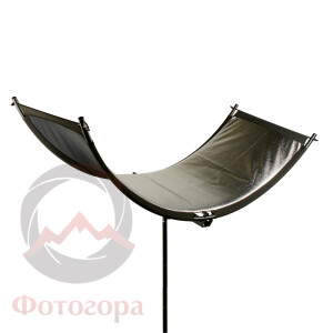 Fotokvant RW-60150S светоотражатель полукруглый серебряный размером 60х150 см на каркасе